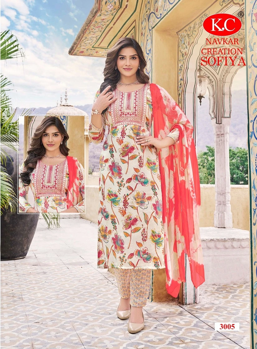 Navkar Sofiya Vol 3 Rayon Capsule Wholesale Readymade Salwar Suit Catalog — Wholesale Salwar Suits, MPA wholesale from Surat - Gallery Image 5